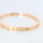 CARTIER Love Bangle Bracelet. Cartier SM Size 17 18k Yellow Gold Full Package.