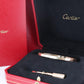 CARTIER Love Bangle Bracelet. Cartier SM Size 17 18k Yellow Gold Full Package.