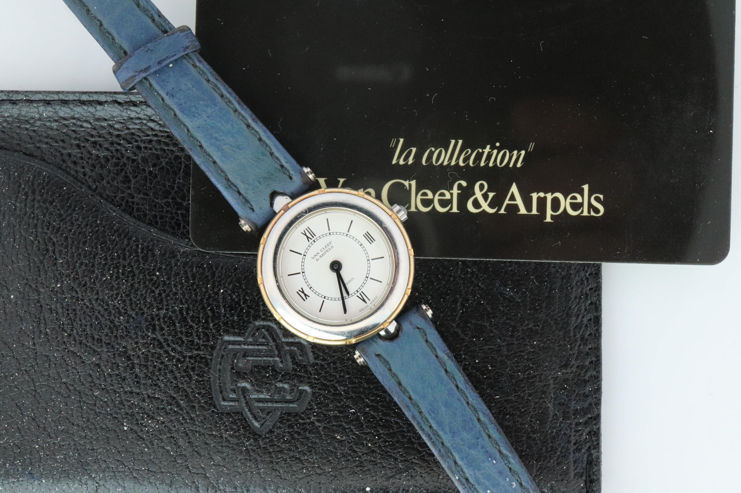 Van Cleef and Arpels 43607 watch. La Collection 18k SS Round 25mm Watch