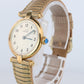 Genuine Cartier Watch. Must de Cartier Vendome 590004 Round Argent Arabic Face