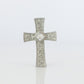 SUWA Platinum Diamond Cross Pendant. PT950 0.6ct Diamond Crucifix Pendant.