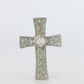 SUWA Platinum Diamond Cross Pendant. PT950 0.6ct Diamond Crucifix Pendant.