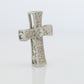 SUWA Platinum Diamond Cross Pendant. PT950 0.6ct Diamond Crucifix Pendant.