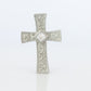 SUWA Platinum Diamond Cross Pendant. PT950 0.6ct Diamond Crucifix Pendant.
