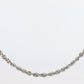 Platinum Rope Necklace. PT950 Chain Necklace 20in Adjustable