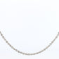 Platinum Rope Necklace. PT950 Chain Necklace 20in Adjustable