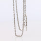 Platinum Rope Necklace. PT950 Chain Necklace 20in Adjustable