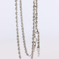 Platinum Rope Necklace. PT950 Chain Necklace 20in Adjustable
