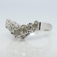 TASAKI Ring. Genuine Platinum Diamond Baguette Band Enhancer. Solitaire Jacket