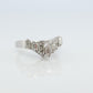 TASAKI Ring. Genuine Platinum Diamond Baguette Band Enhancer. Solitaire Jacket