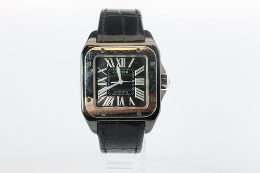 Genuine Cartier Santos 100 PVD W2020008 Medium 33mm 2878 Automatic Watch