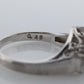 TASAKI Ring. Genuine Platinum Diamond Baguette Band Enhancer. Solitaire Jacket