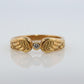 Mikimoto Ring. Vintage 18k Gold Mikimoto Diamond Wings ring. Mikimoto Diamond