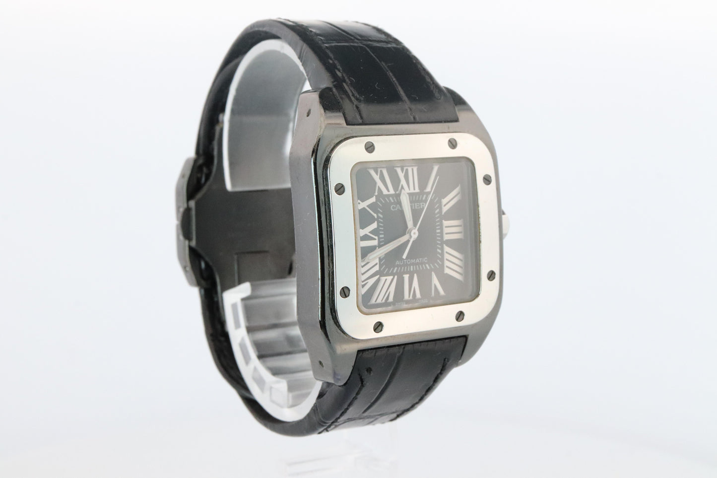 Genuine Cartier Santos 100 PVD W2020008 Medium 33mm 2878 Automatic Watch