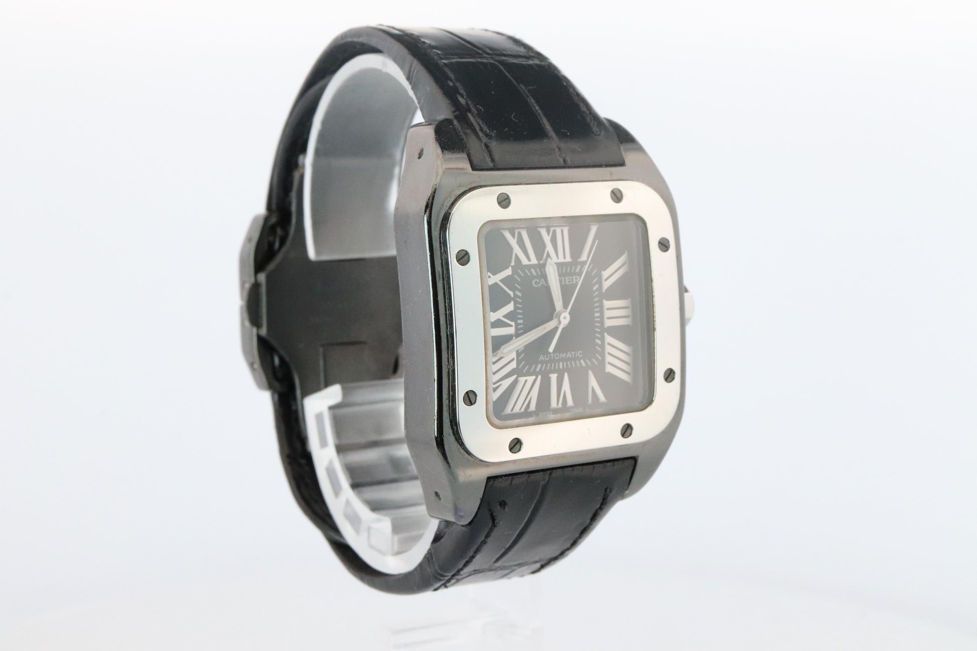 Genuine Cartier Santos 100 PVD W2020008 Medium 33mm 2878 Automatic Watch
