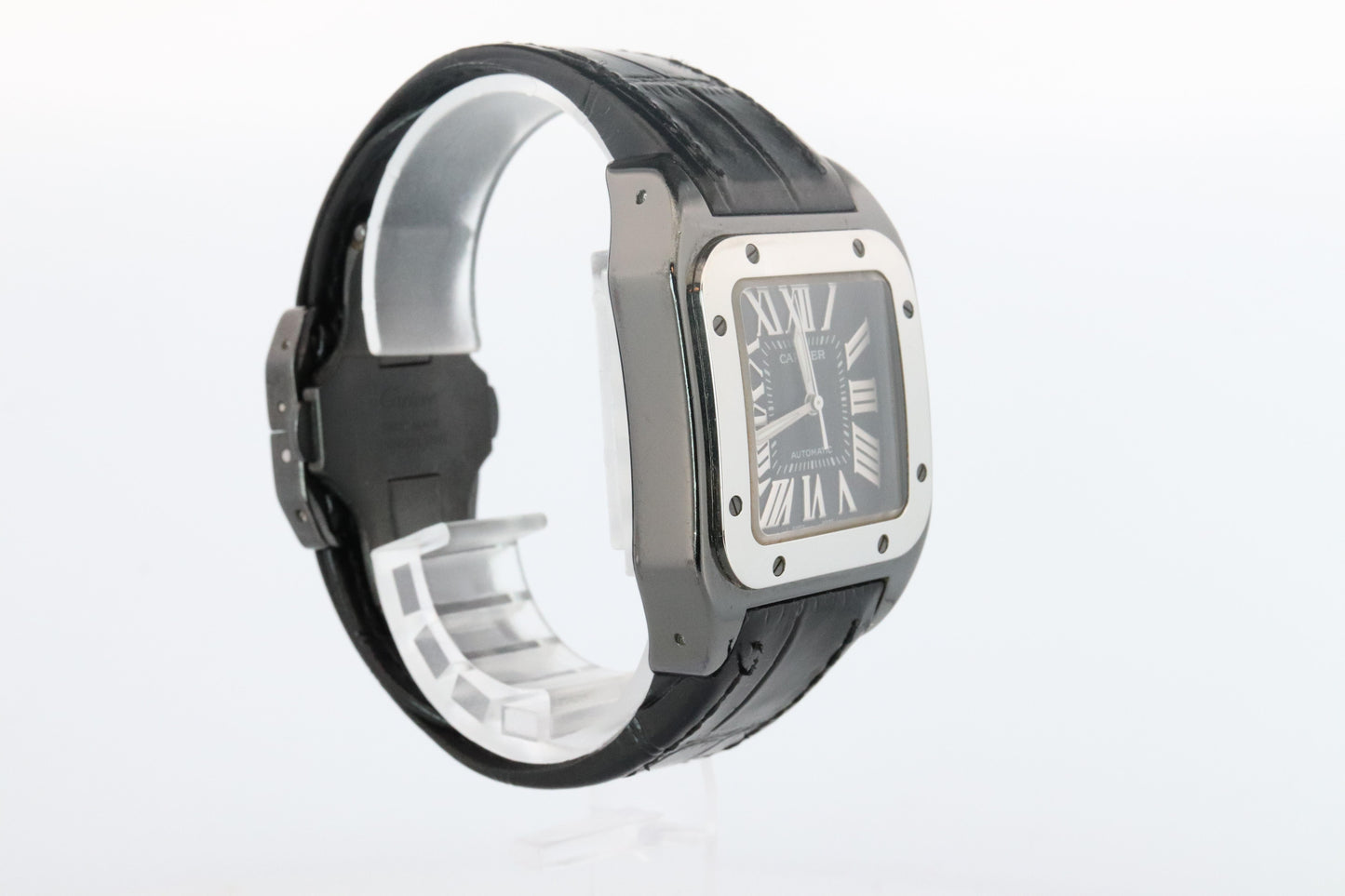 Genuine Cartier Santos 100 PVD W2020008 Medium 33mm 2878 Automatic Watch