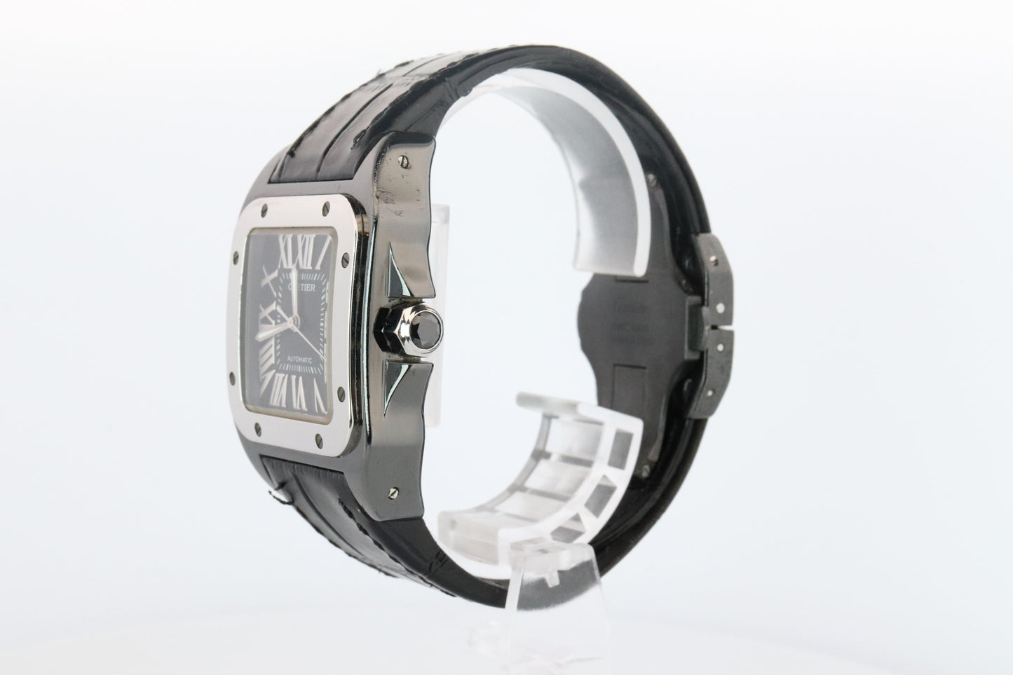 Genuine Cartier Santos 100 PVD W2020008 Medium 33mm 2878 Automatic Watch