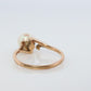 Mikimoto Ring. Vintage 14k Gold Mikimoto Diamond Pearl ring. Mikimoto Pearl