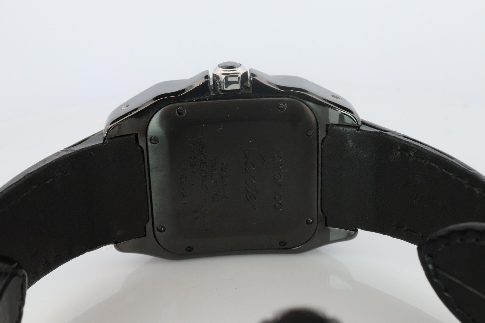 Genuine Cartier Santos 100 PVD W2020008 Medium 33mm 2878 Automatic Watch