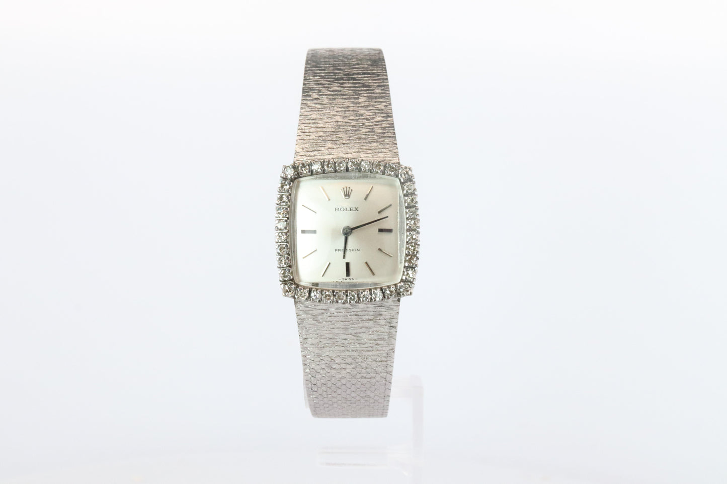 Genuine Rolex Watch. Diamond Bezel 1971 Ladies Manual ROLEX 2611 Precision