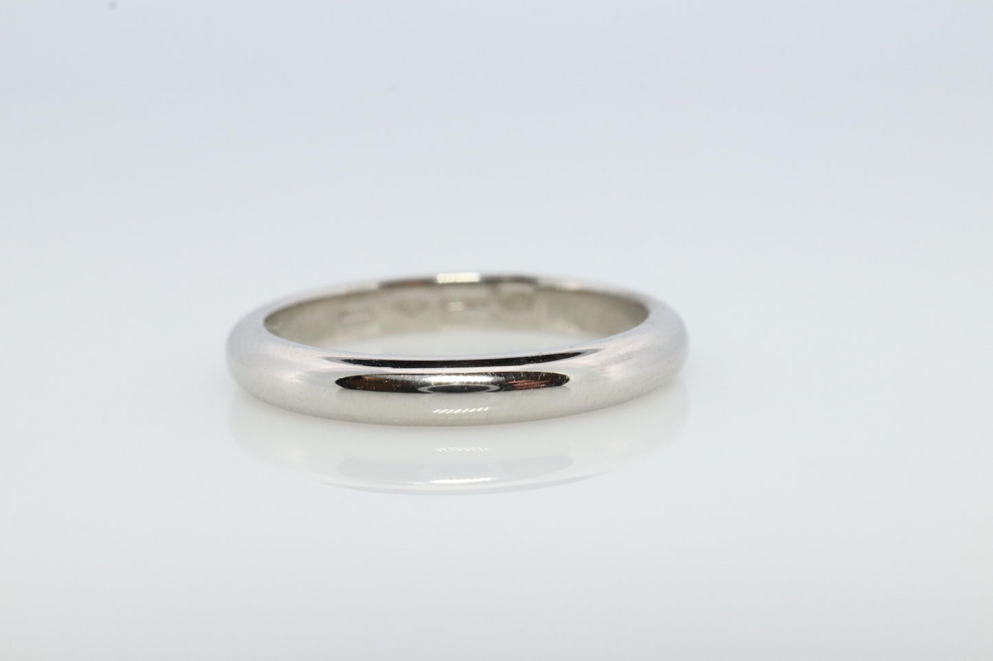 Bvlgari Ring. Bulgari FEDI Platinum plain Band Pt950 Comfort Fit Genuine Bvlgari