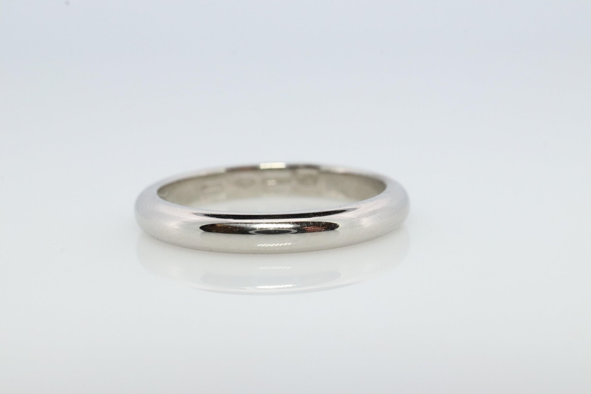 Bvlgari Ring. Bulgari FEDI Platinum plain Band Pt950 Comfort Fit Genuine Bvlgari