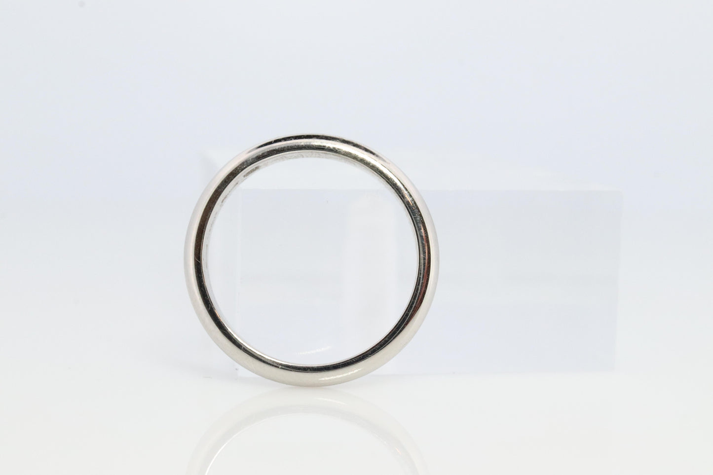 Bvlgari Ring. Bulgari FEDI Platinum plain Band Pt950 Comfort Fit Genuine Bvlgari