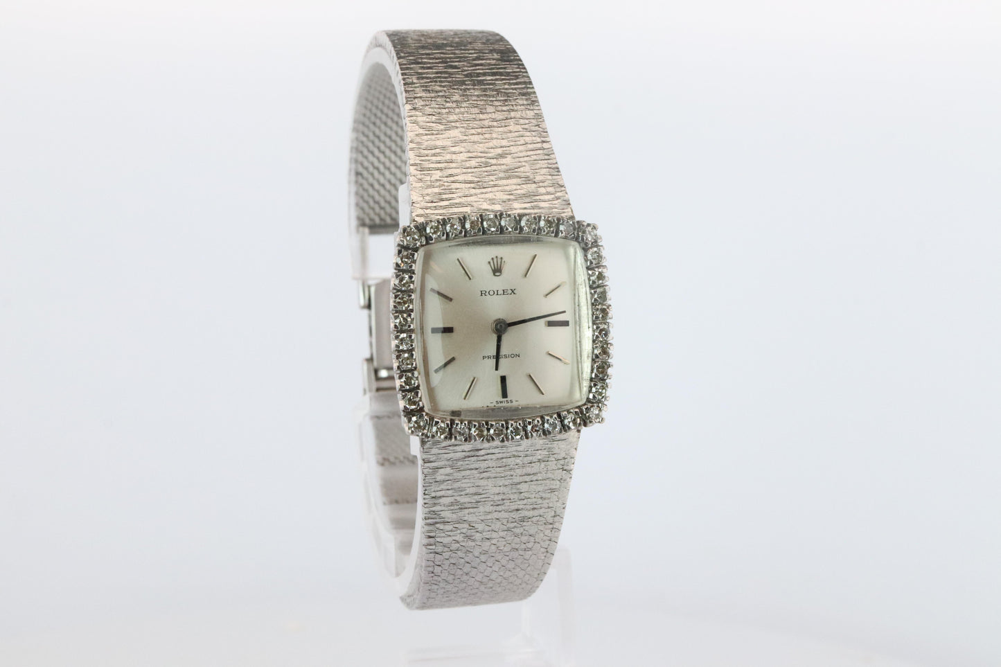Genuine Rolex Watch. Diamond Bezel 1971 Ladies Manual ROLEX 2611 Precision
