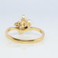 Mikimoto Ring. Vintage 18k Gold Mikimoto Pearl and Diamond Cluster. Vines Grapes