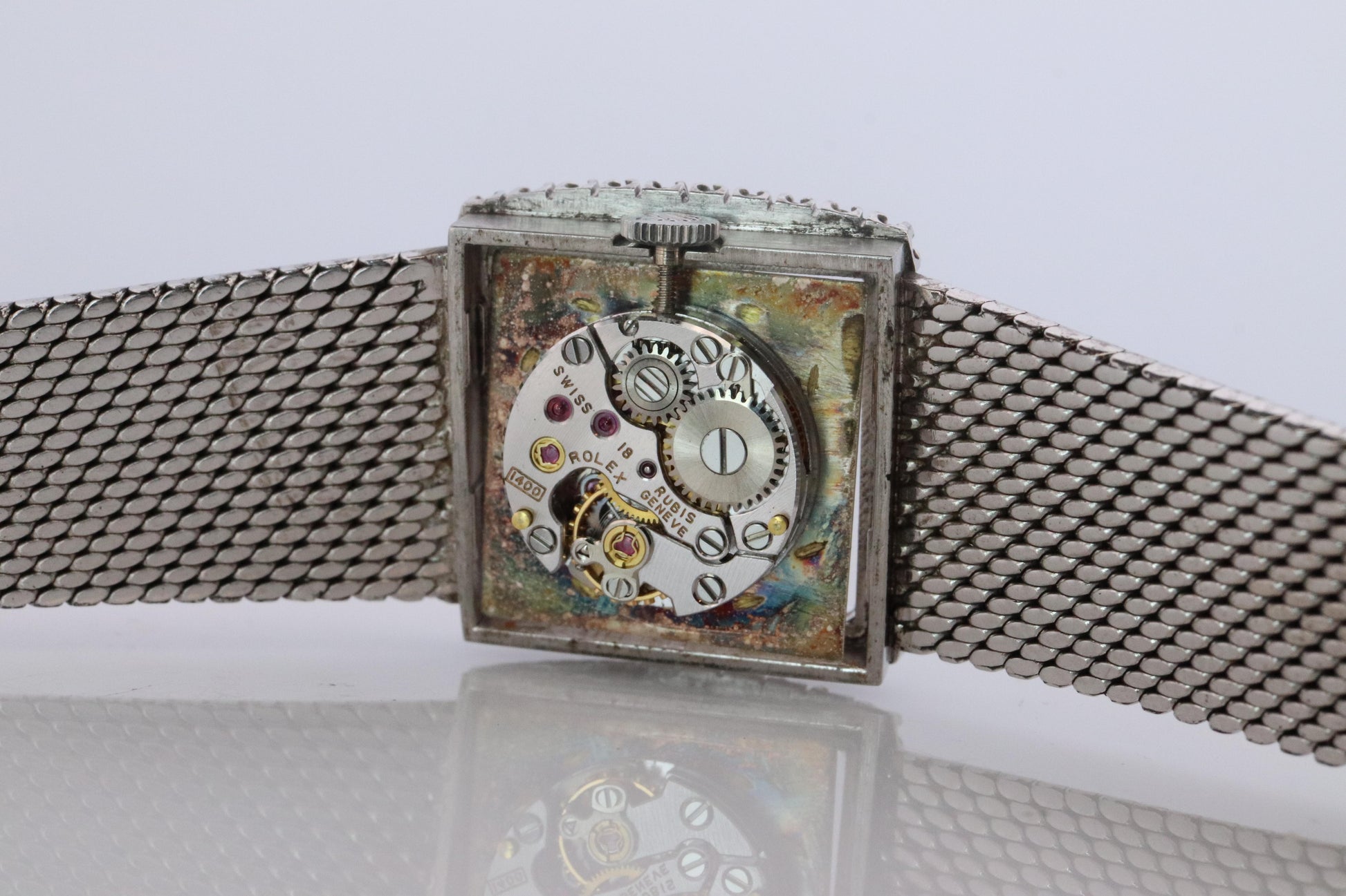 Genuine Rolex Watch. Diamond Bezel 1971 Ladies Manual ROLEX 2611 Precision