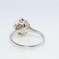 Mikimoto Ring. Vintage Platinum Mikimoto Diamond Pearl ring. PT900 Claw Pearl