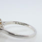 Mikimoto Ring. Vintage Platinum Mikimoto Diamond Pearl ring. PT900 Claw Pearl