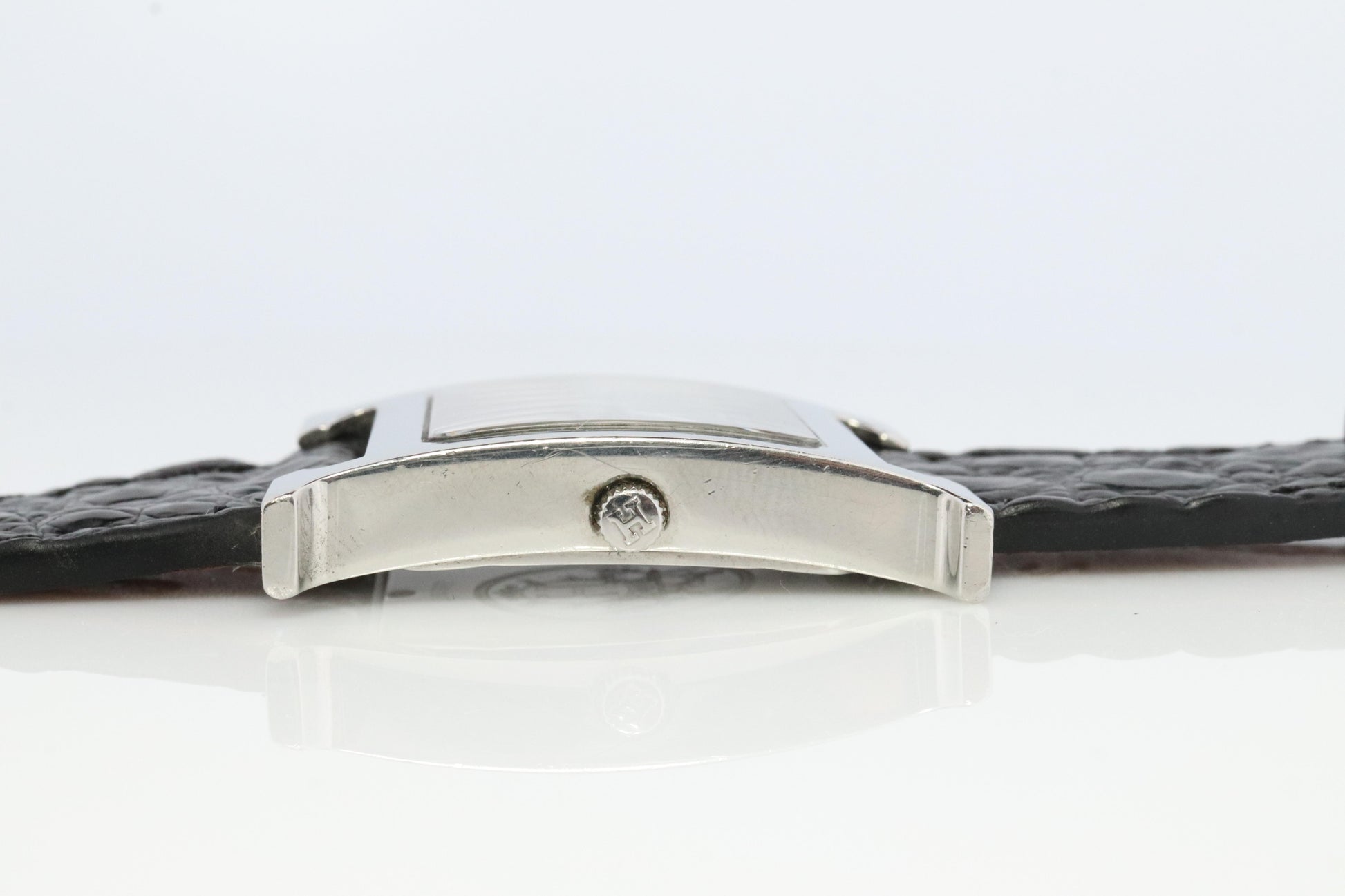 Genuine HERMES HH1.710 Watch. Hermes Huere H Stainless Steel Wristwatch