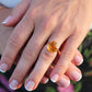 Tiffany and Co Citrine Ring. Tiffany Yellow Large Citrine Solitaire Ring.