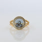 18k Chopard Happy Diamond ring. CHOPARD Happy Diamond band