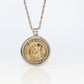 Tiffany and Co St.Christopher Pendant. 18k Sterling Silver Medallion