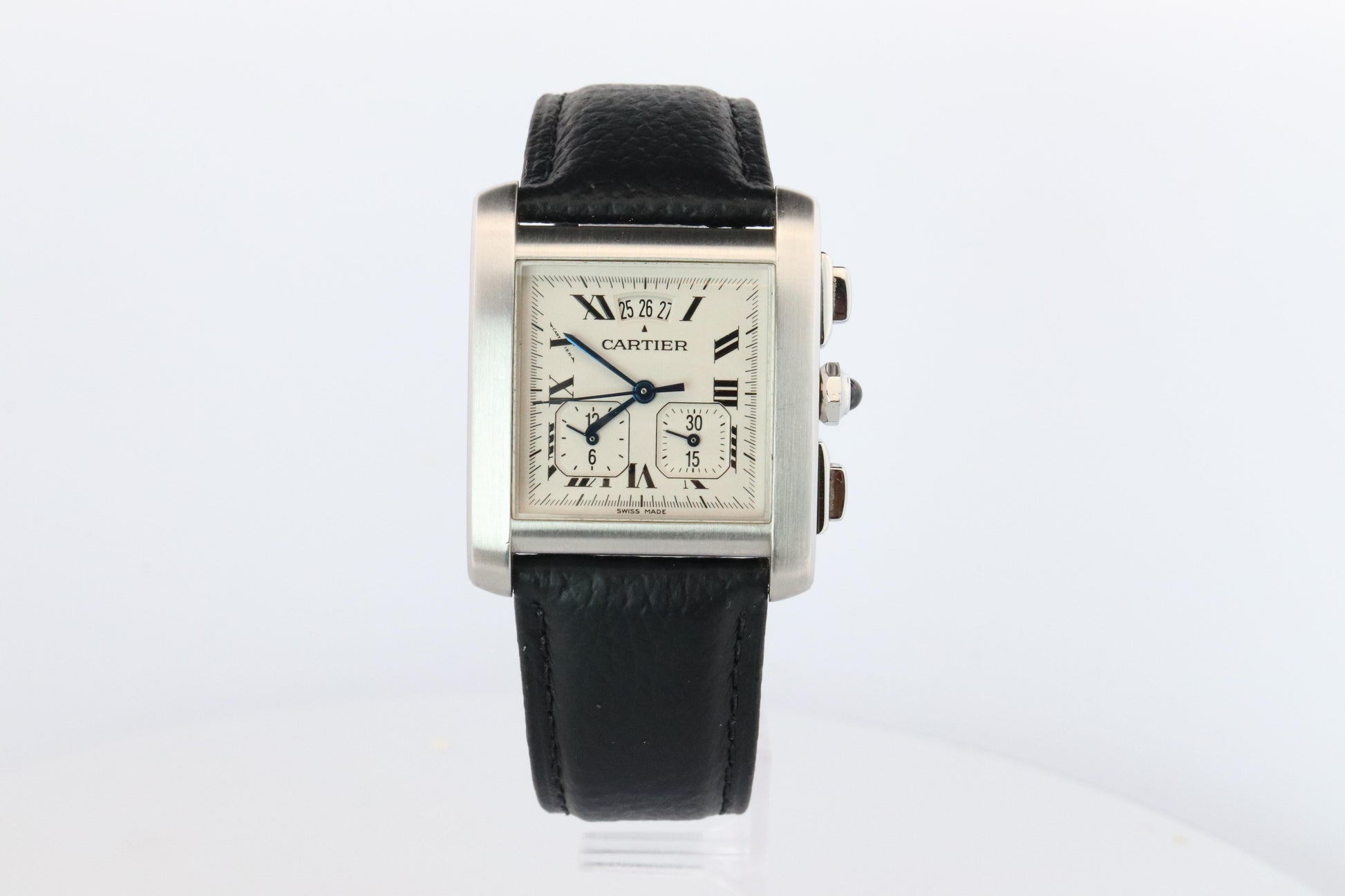 Vintage Cartier Tank Francaise Chronoflex Watch. 2531 Yearling XXL