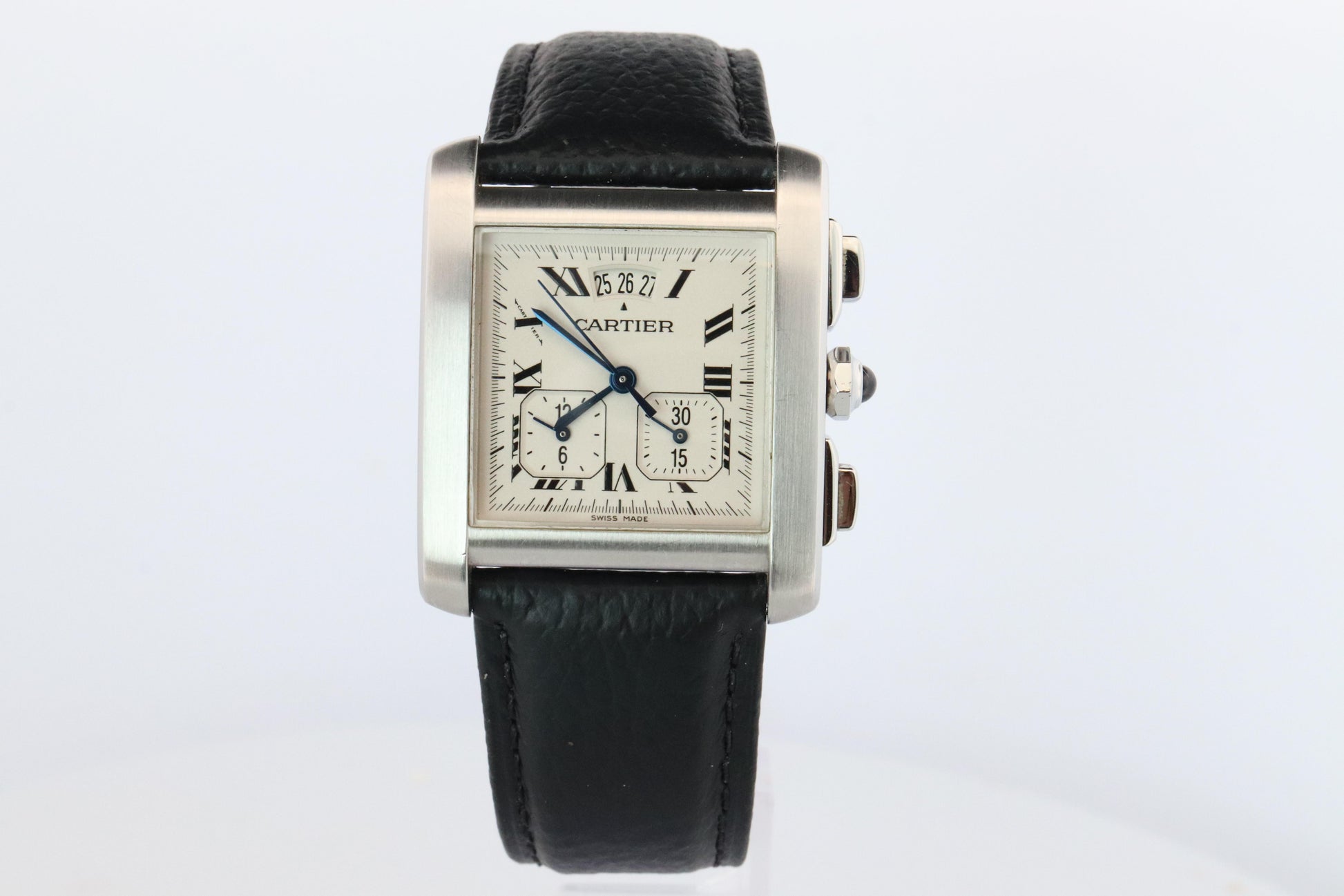Vintage Cartier Tank Francaise Chronoflex Watch. 2531 Yearling XXL