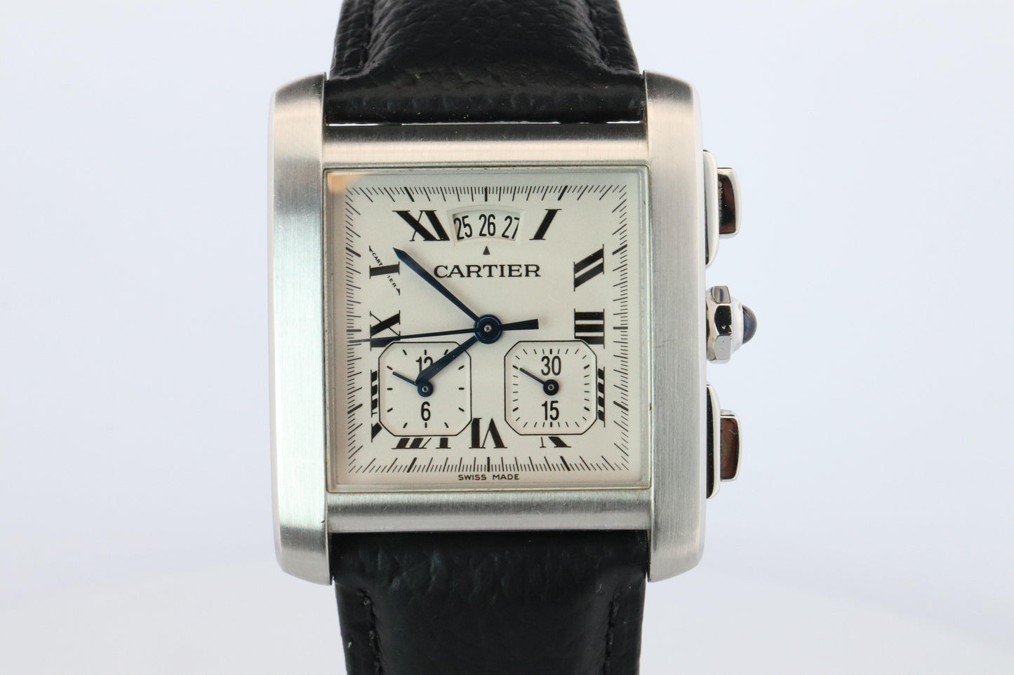 Vintage Cartier Tank Francaise Chronoflex Watch. 2531 Yearling XXL