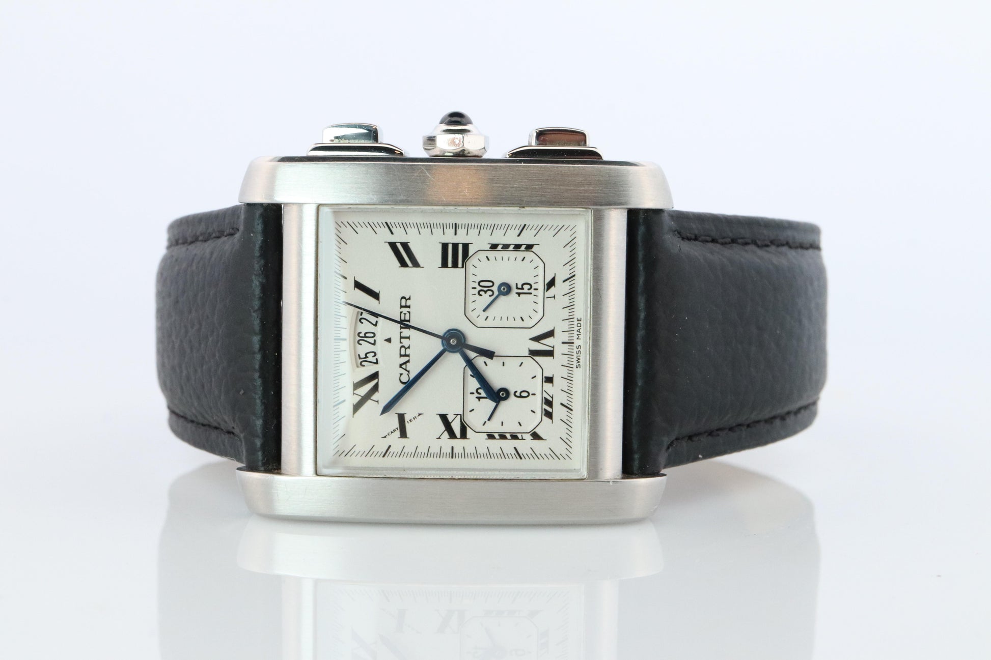 Vintage Cartier Tank Francaise Chronoflex Watch. 2531 Yearling XXL