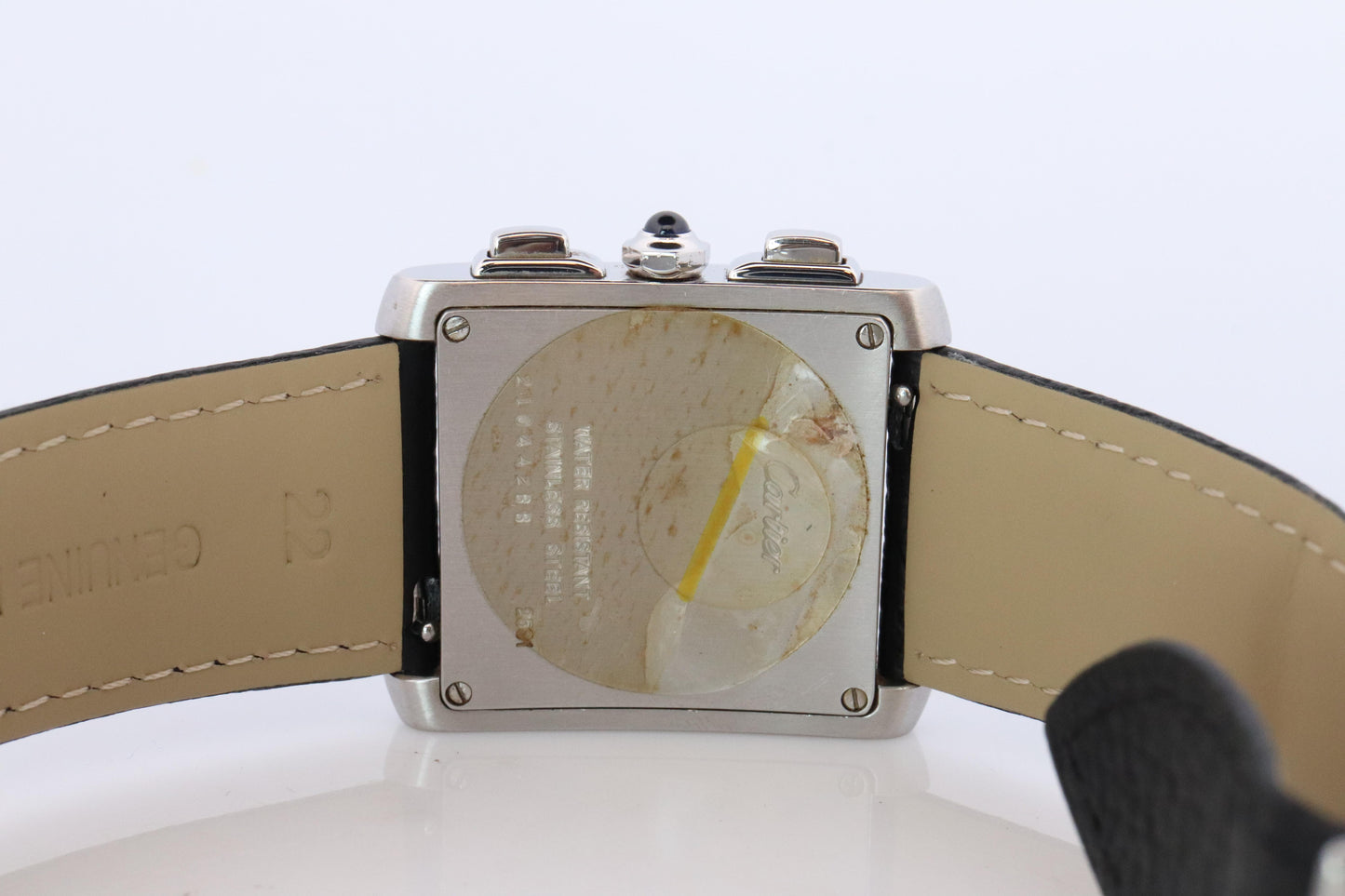 Vintage Cartier Tank Francaise Chronoflex Watch. 2531 Yearling XXL