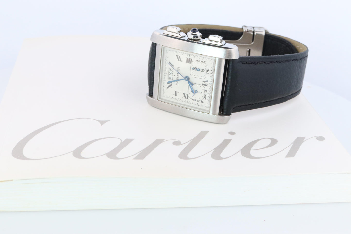 Vintage Cartier Tank Francaise Chronoflex Watch. 2531 Yearling XXL
