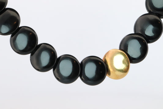 Tiffany & Co. Black Jade 18k Disk Necklace. Angela Cummins Lentil Necklace