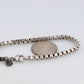 Tiffany & Co. Bracelet. Venetian Square Link Love Sterling Silver Chain Bracelet