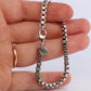 Tiffany & Co. Bracelet. Venetian Square Link Love Sterling Silver Chain Bracelet