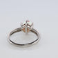 TASAKI Ring. Genuine Platinum Pearl Solitaire. PT900 Akoya pearl Ring. Claw