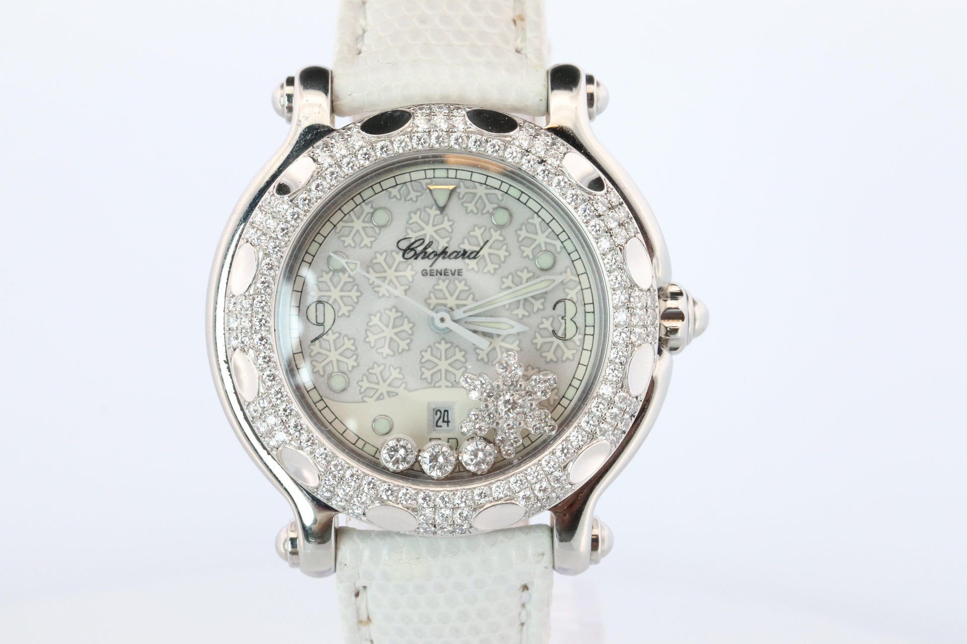 Chopard Happy Sport Snowflake Diamond Watch. Chopard LUC 27/8943 Ladies
