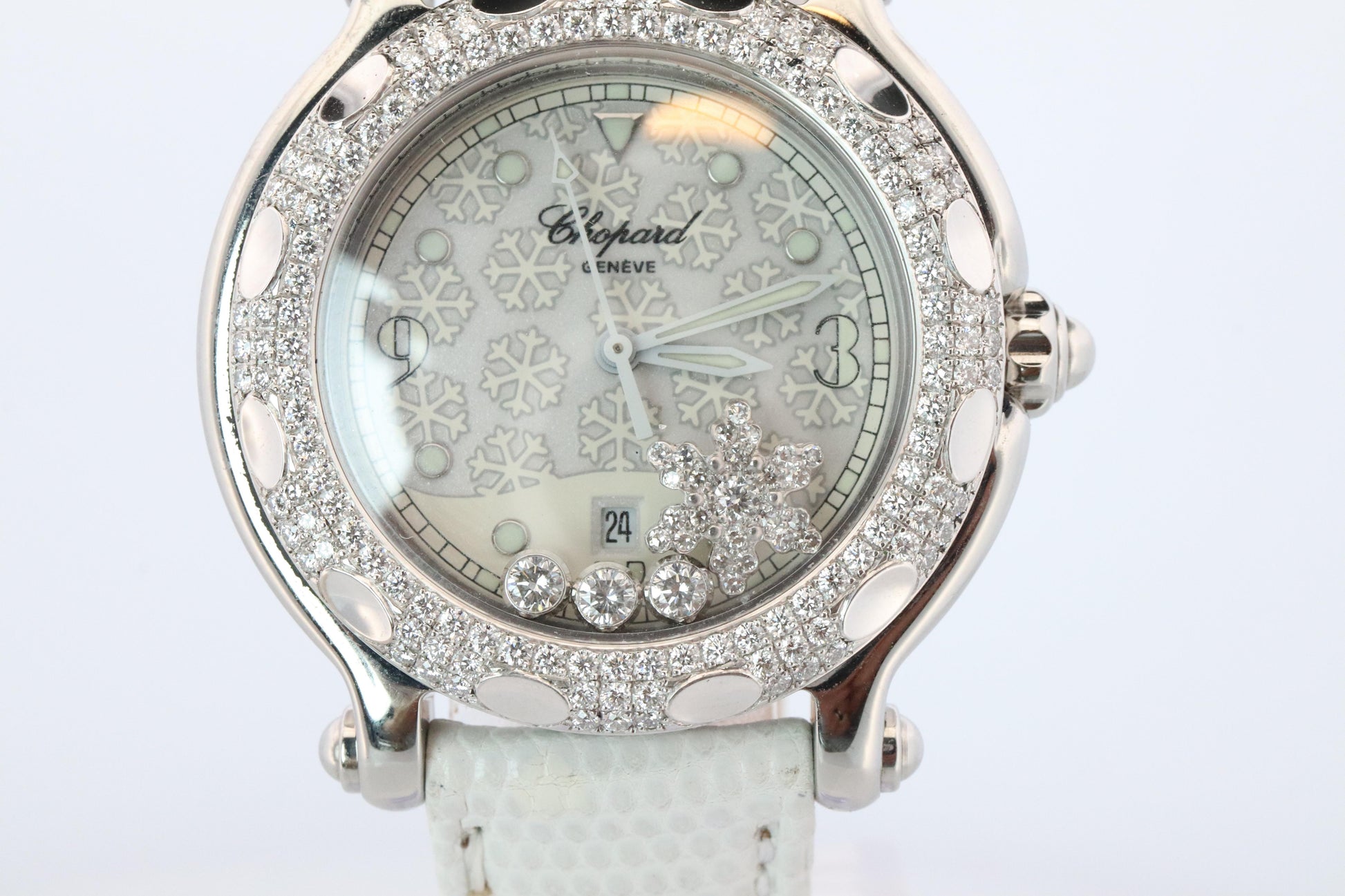 Chopard Happy Sport Snowflake Diamond Watch. Chopard LUC 27/8943 Ladies