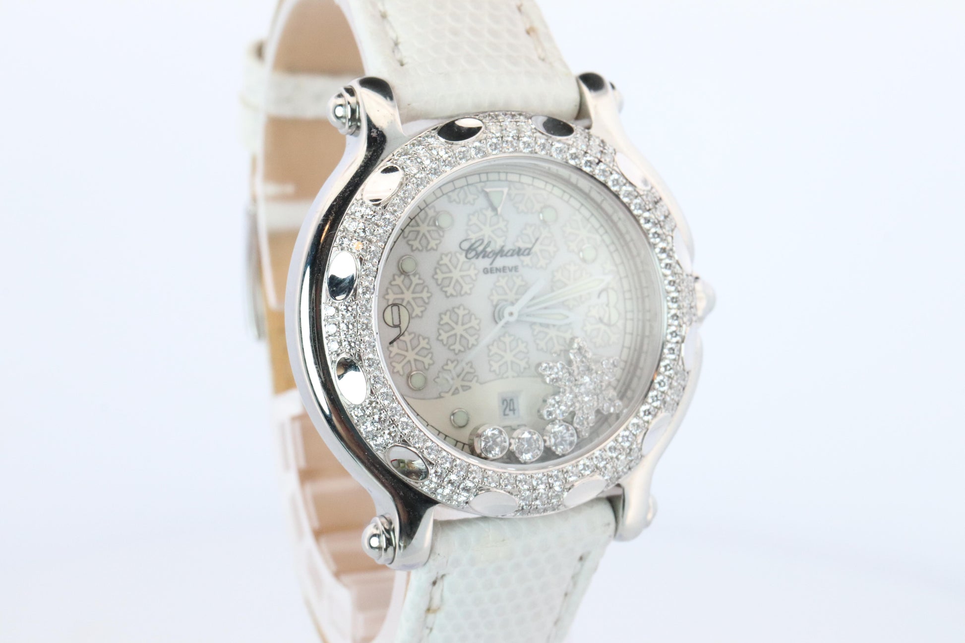 Chopard Happy Sport Snowflake Diamond Watch. Chopard LUC 27/8943 Ladies