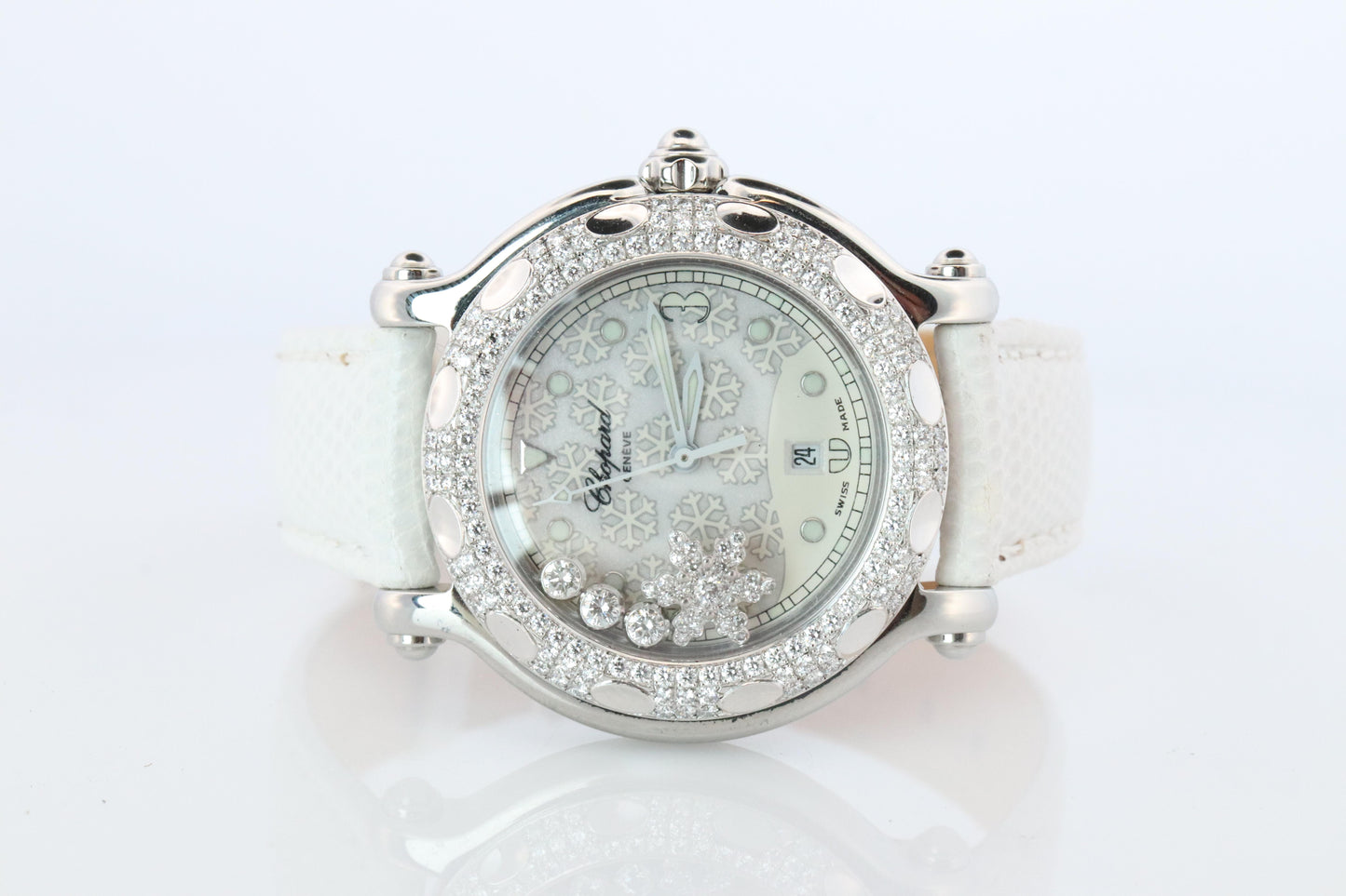 Chopard Happy Sport Snowflake Diamond Watch. Chopard LUC 27/8943 Ladies